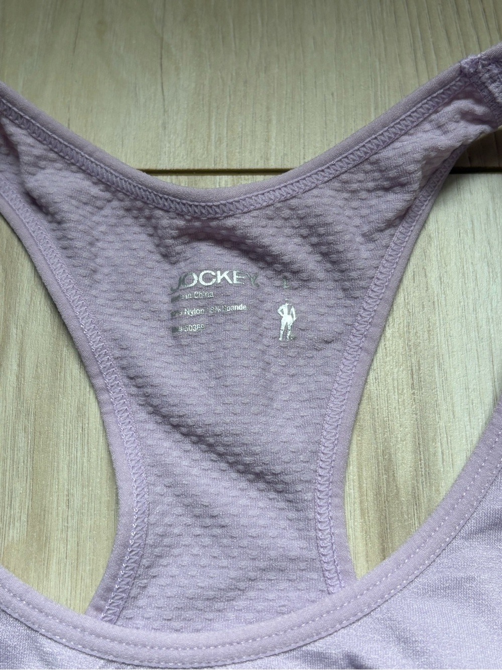 2 Pack Jockey Seamless Sports Bras Pink Gray Racerback Comfort Bras Large - Picture 6 of 6